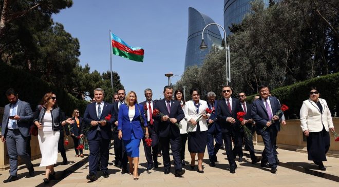 Meclis heyeti, Türk Dünyası Dışilişkiler Komite Başkanları toplantısı için Azerbaycan’da… – BRTK